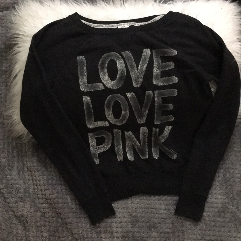 Vs pink crew neck
